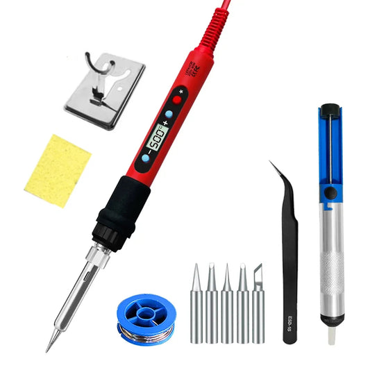 80W Soldering iron kit with adjustable temperature